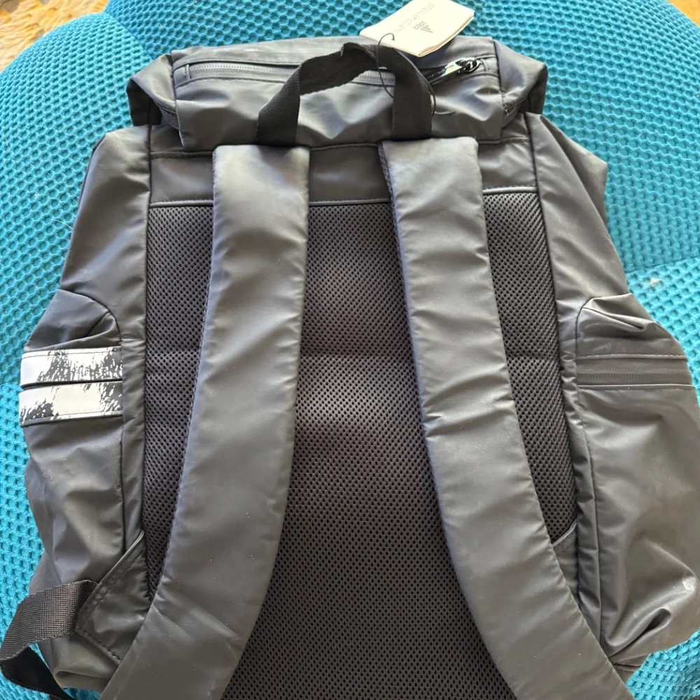 Stella McCartney and Adidas Backpack in Black with White Side Accent - Picture 2 of 7